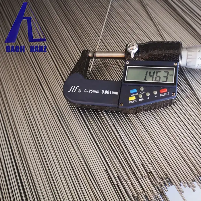 Nickel-titanium straight wire Nickel-titanium straight wire